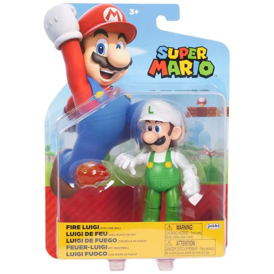 World of Nintendo Super Mario Fire Luigi with Fireball