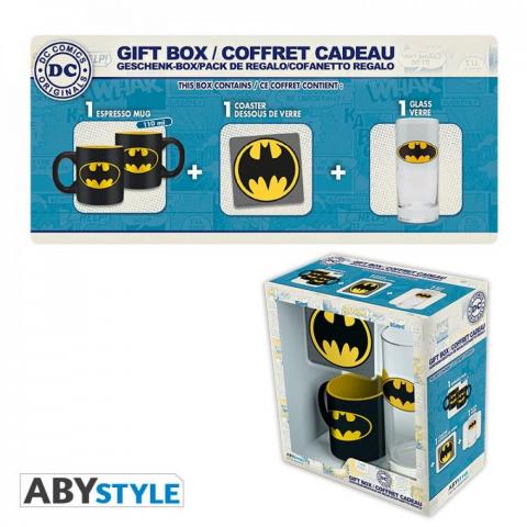 Dc Comics Batman Pack Vaso 290 Cc + Posavaso + Taza 110 Ml