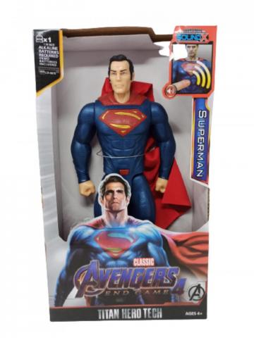 Figura Super Heroes Superman 30 CM Con Sonido