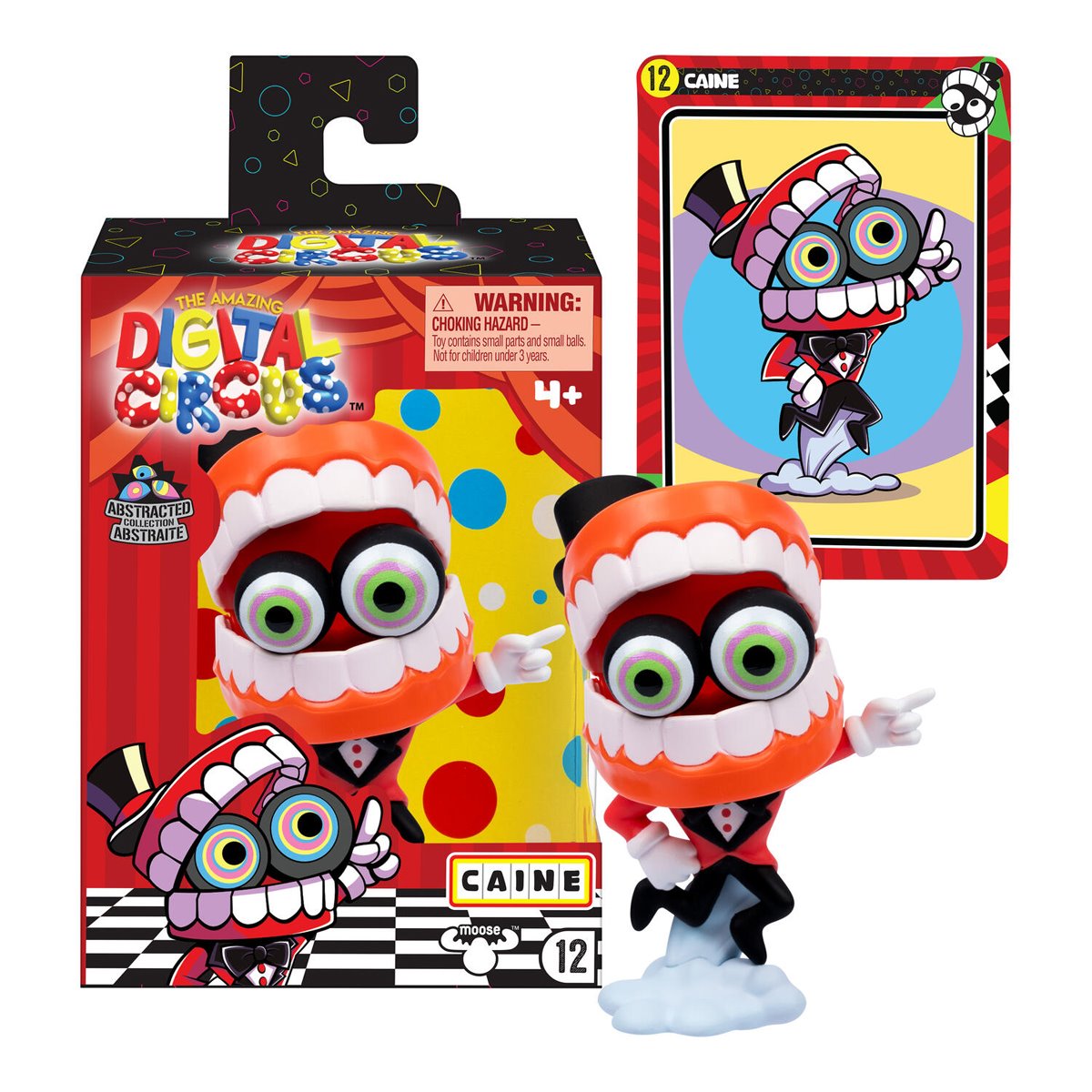Amazing Digital Circus Cane Abstracted 4-Inch Vinyl Figure
