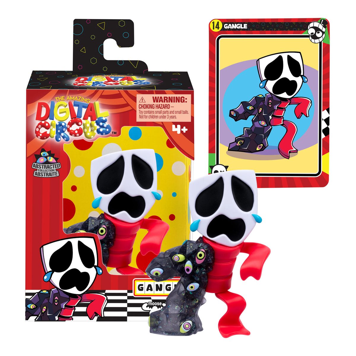 Amazing Digital Circus Gangle Abstracted 4-Inch Vinyl Figure