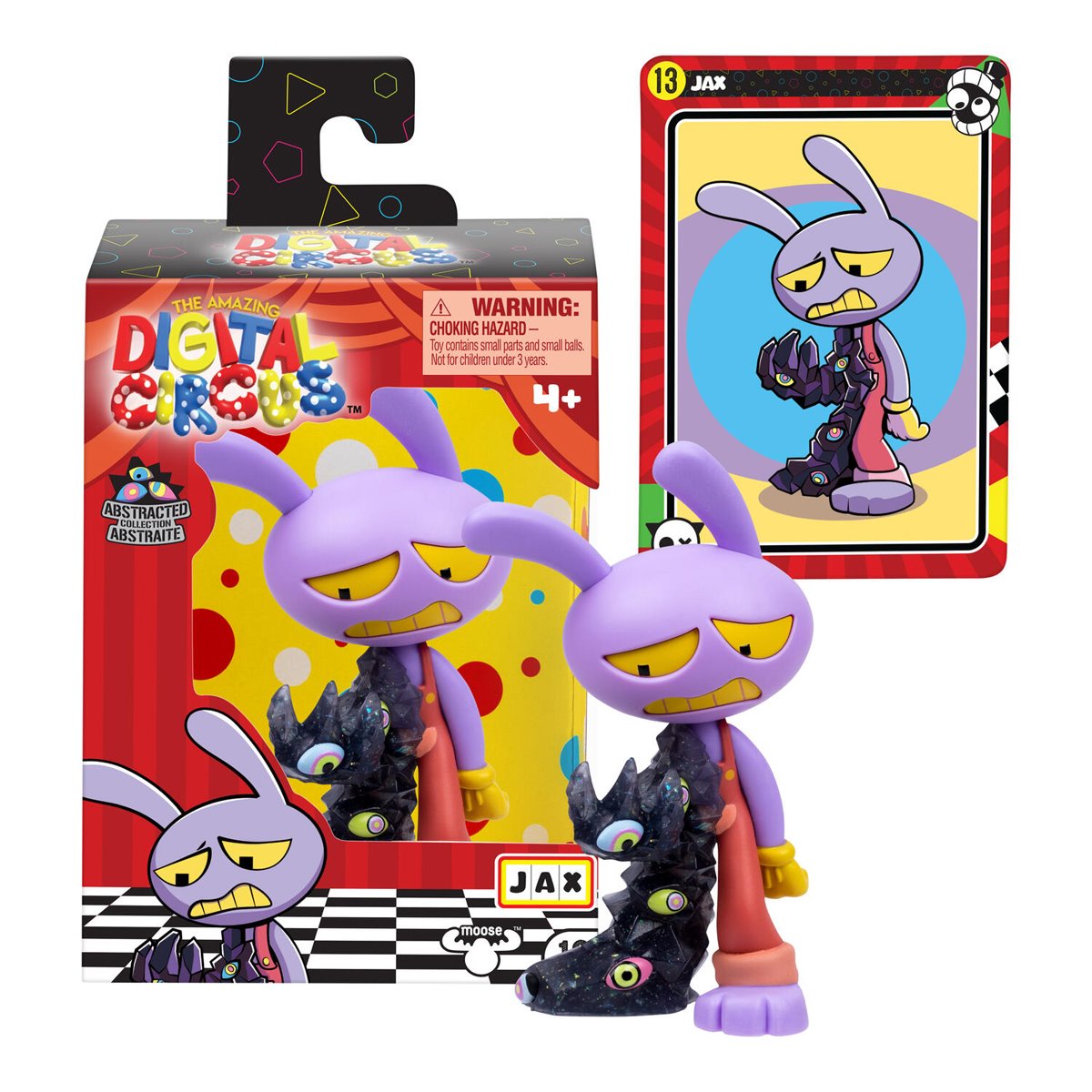 Amazing Digital Circus Jax Abstracted 4-Inch Vinyl Figure