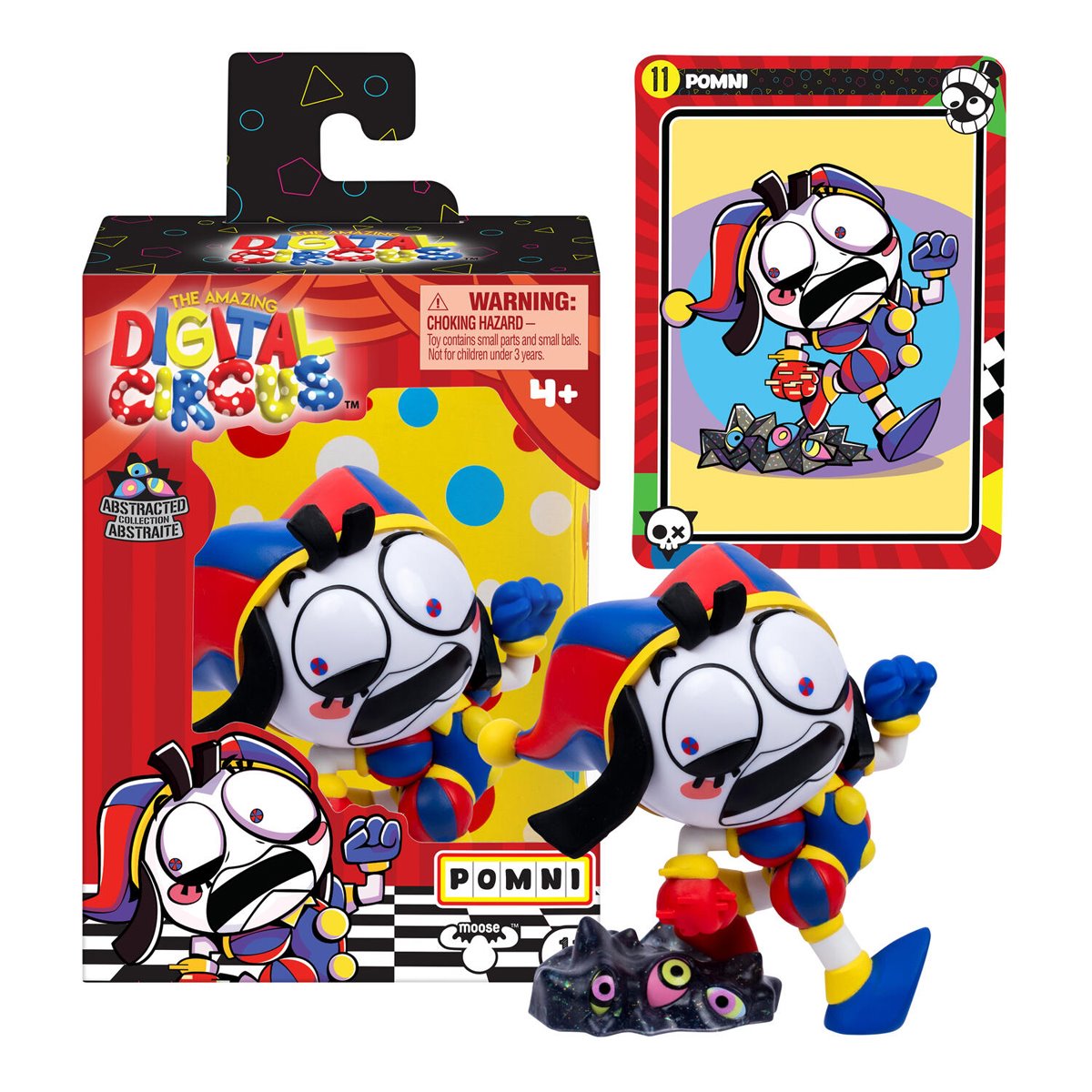 Amazing Digital Circus Pomni Abstracted 4-Inch Vinyl Figure