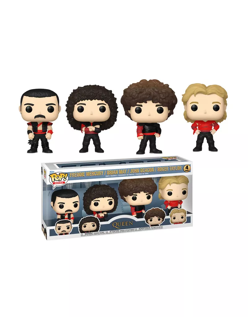 Funko Pop Rocks Queen Freddie Mercury Radio Gaga 4-Pack