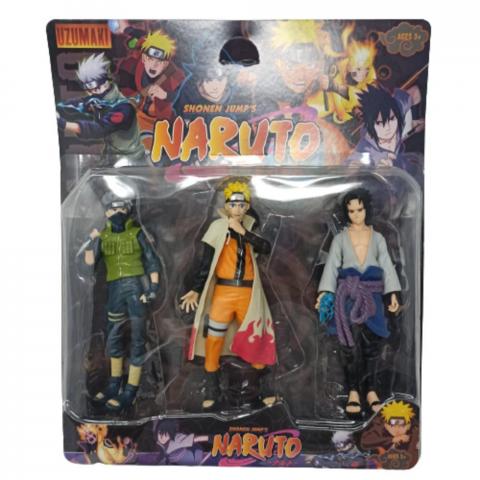 Pack x3 Naruto Kakashi Sasuke