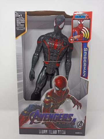 Figura Super Heroes Spiderman Morales 30 CM Con Sonido