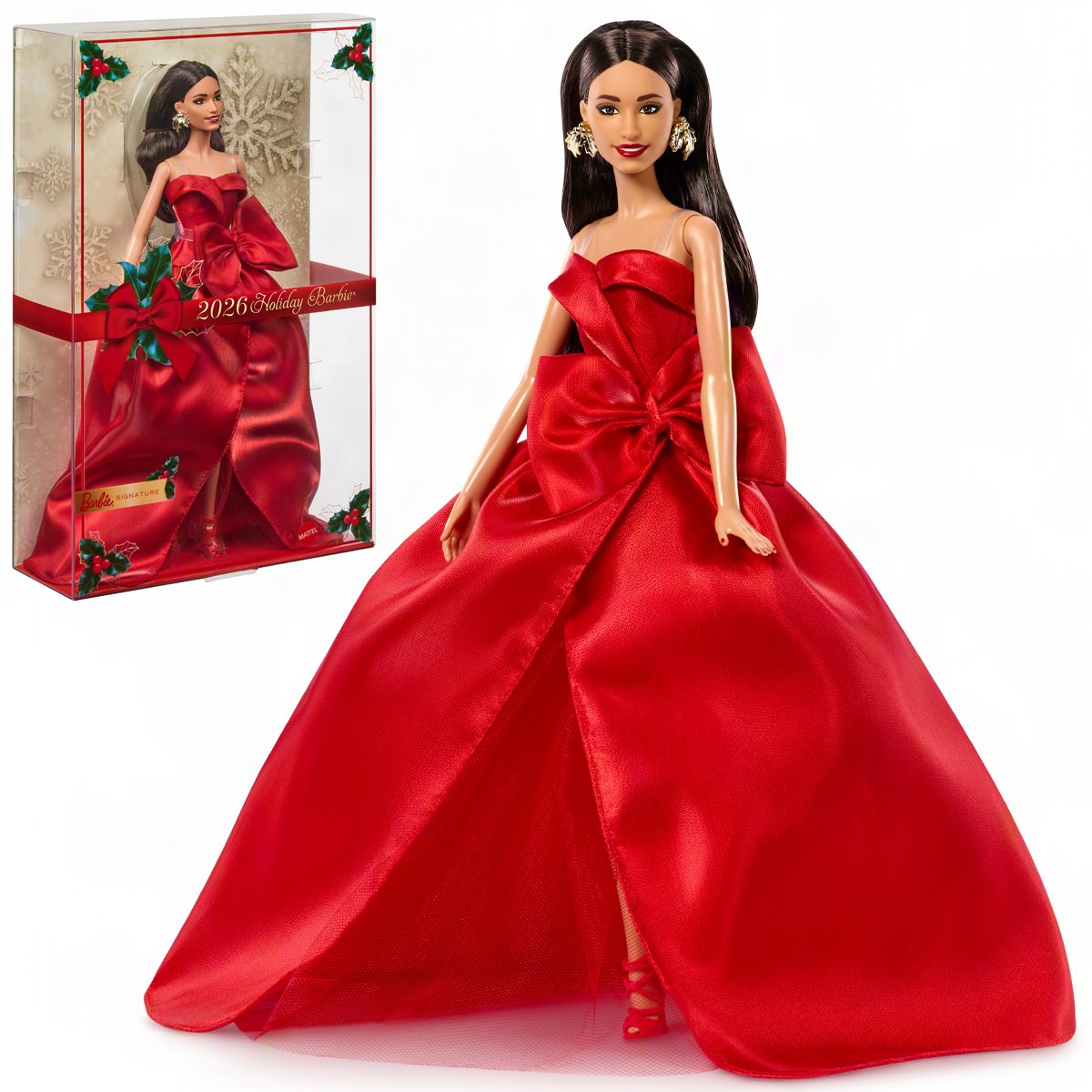 Barbie 2026 Holiday Barbie Doll with Light Brown Hair
