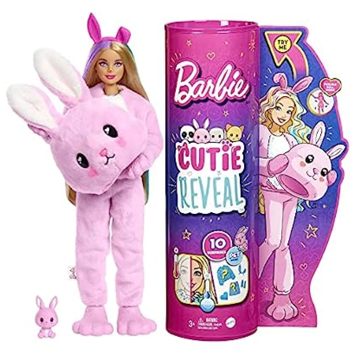 Barbie Cutie Reveal with Bunny Plush Costume 10 Sorpresas