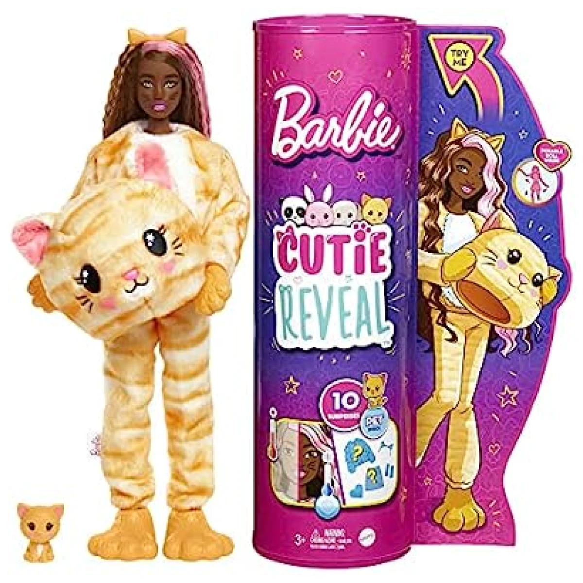 Barbie Cutie Reveal with Kitty Plush Costume 10 Sorpresas