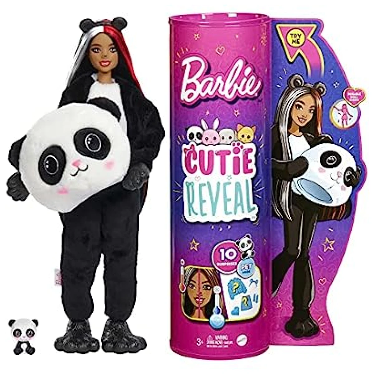 Barbie Cutie Reveal with Panda Plush Costume 10 Sorpresas