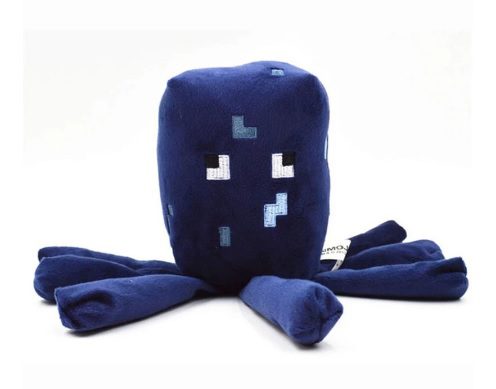 Peluche Minecraft Calamar Azul