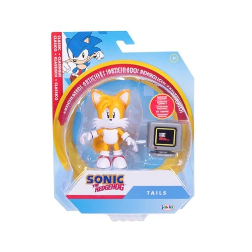 Sonic The Hedgehog Classic Tails Power Sneakers Box 4 Inch