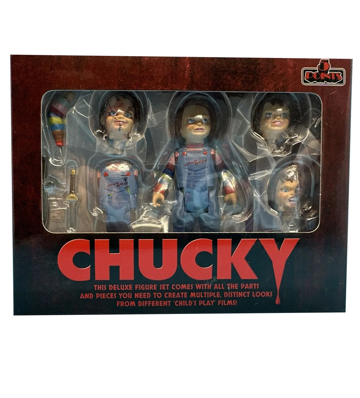 Mezco 5 Points Chucky Deluxe Figure Set