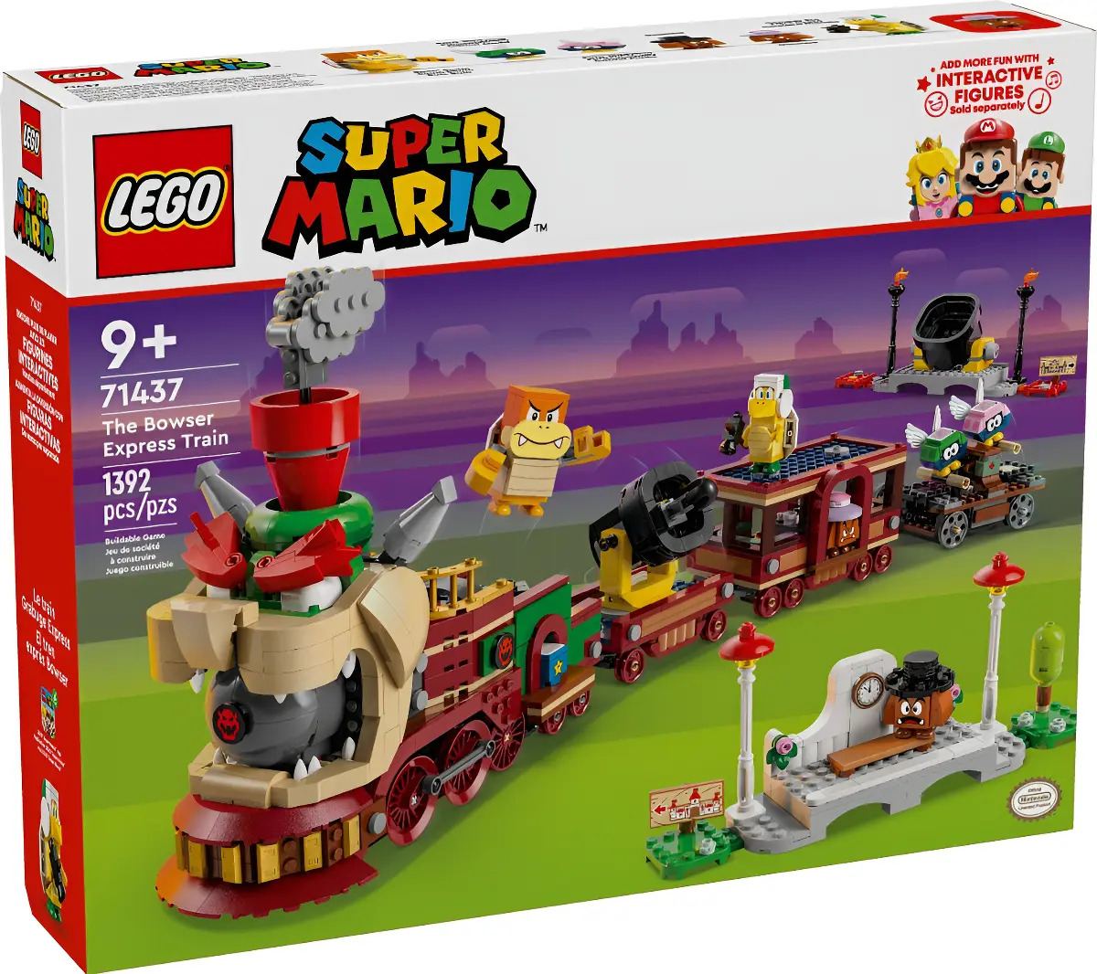 Bloques para armar Lego Super Mario 71437 1392 piezas en caja