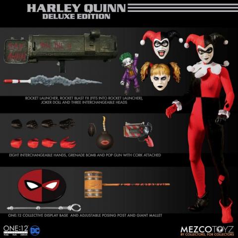 Mezco ONE 12 COLLECTIVE Harley Quinn Deluxe Edition