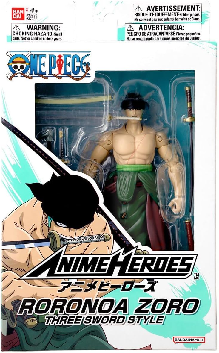 ANIME HEROES One Piece Roronoa Zoro Three Sword Style