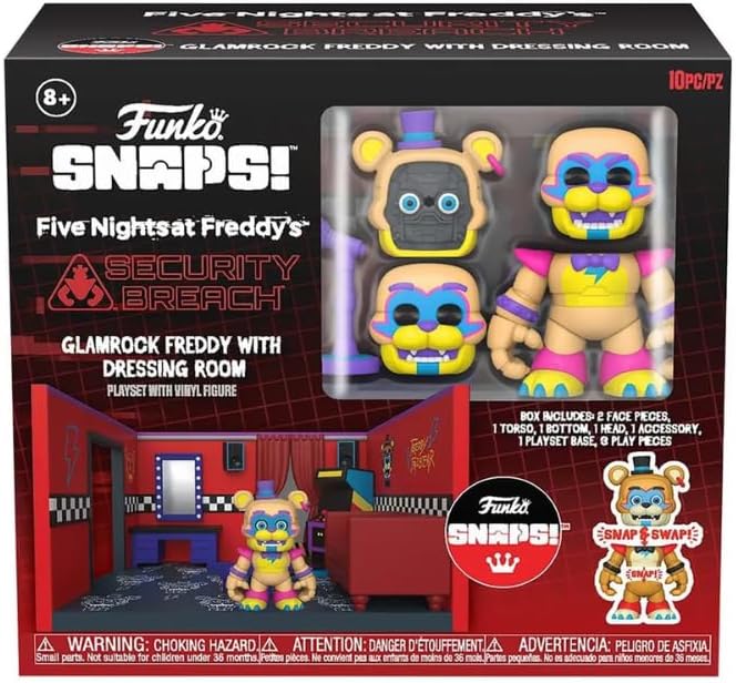 Funko Five Nights at Freddy Snap Glamrock Freddy Dressing