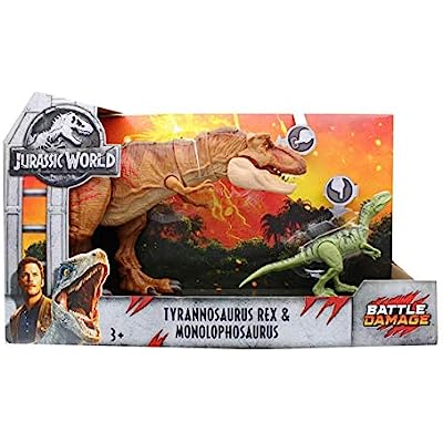 Jurassic World 2 Fallen Kingdom Tyrannosaurus Rex & Monolophosaurus