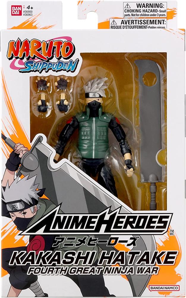 Bandai Anime Heroes Naruto Hatake Kakashi Fourth Great Ninja War