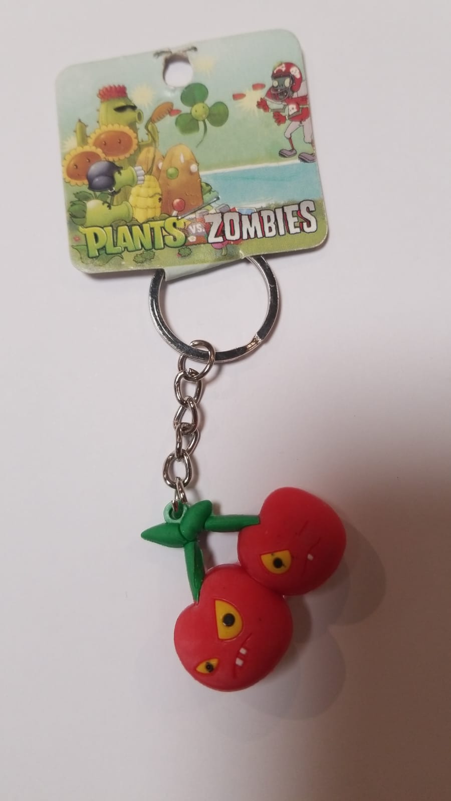 Llavero Goma y Metal Planta vs Zombies