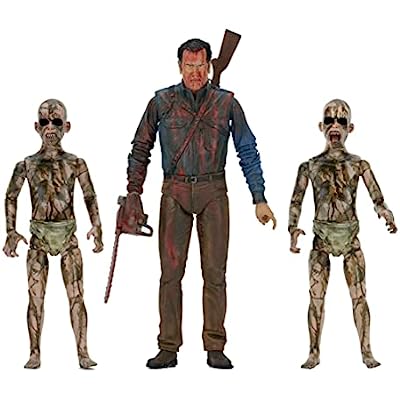  NECA Bloody Ash vs Demon Spawn Action Figure (3 Pack), 7 