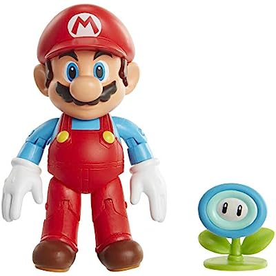 Super Mario Ice Mario Con Ice Flower 10Cm Original