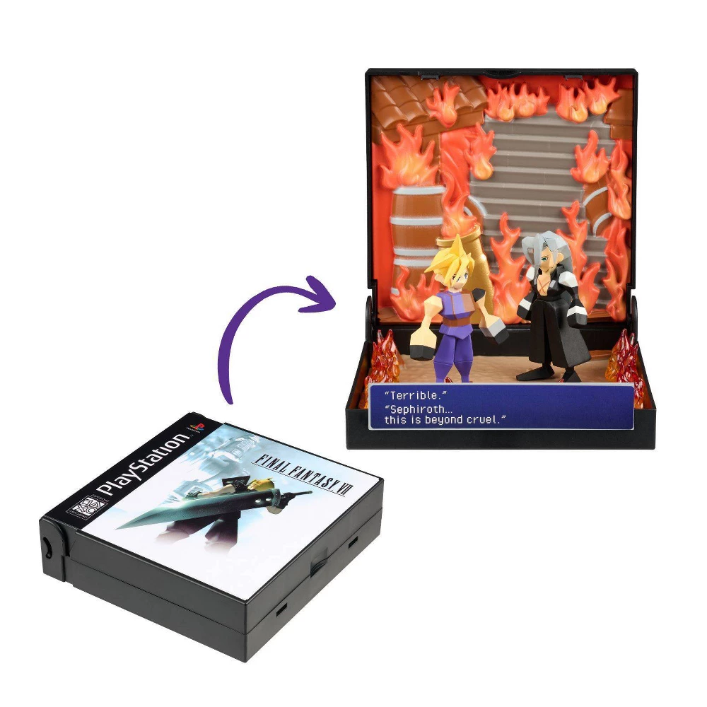 Console Heroes Sony PlayStation Final Fantasy VII (Nibelheim) Diorama Playset