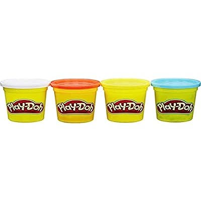 Play-Doh 4Pack Classic Colors Blanco, Rojo, Amarillo, Celeste