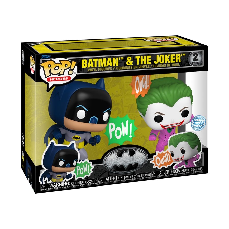 Funko Pop Batman's 85th Anniversary Joker Batman 2-Pack