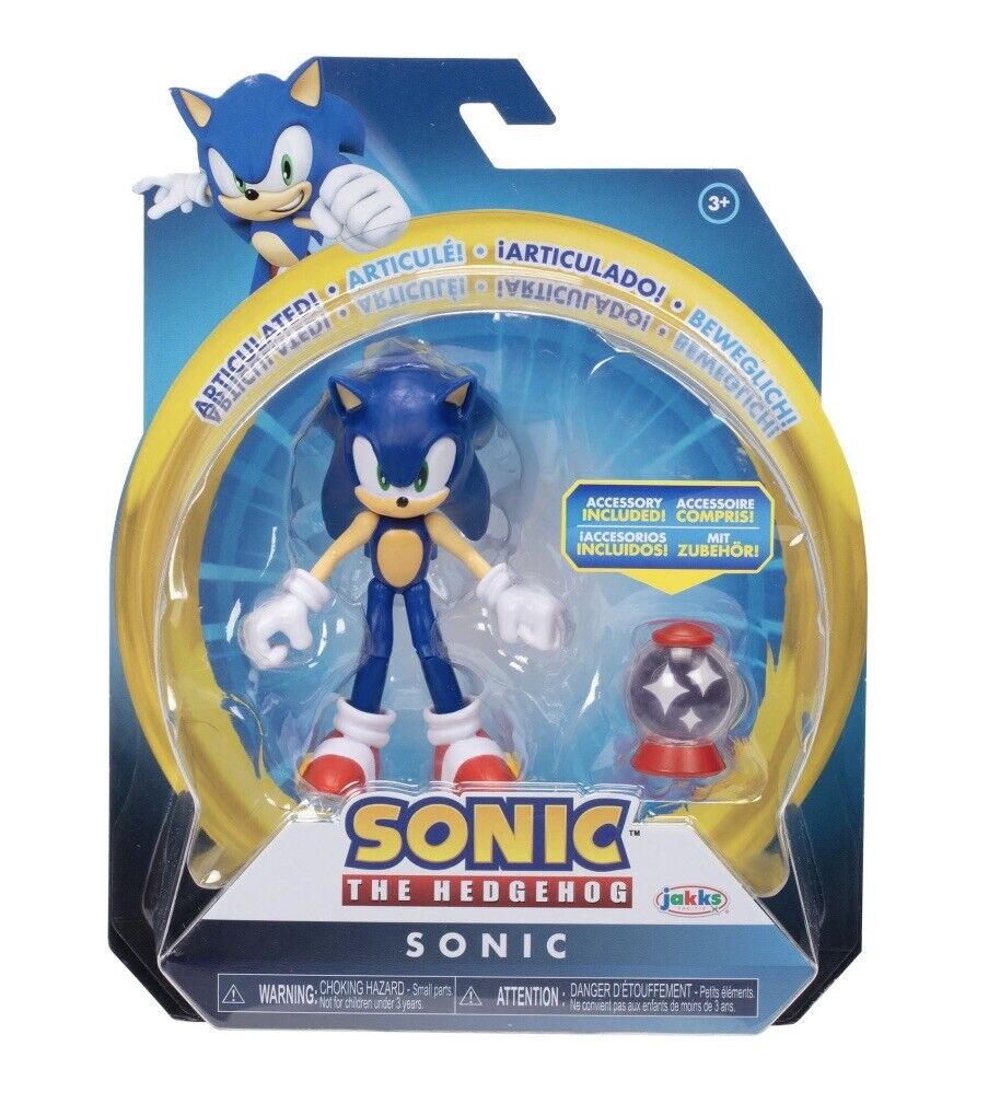 Sonic The Hedgehog Modern Sonic With Invincible Item 4-Inch