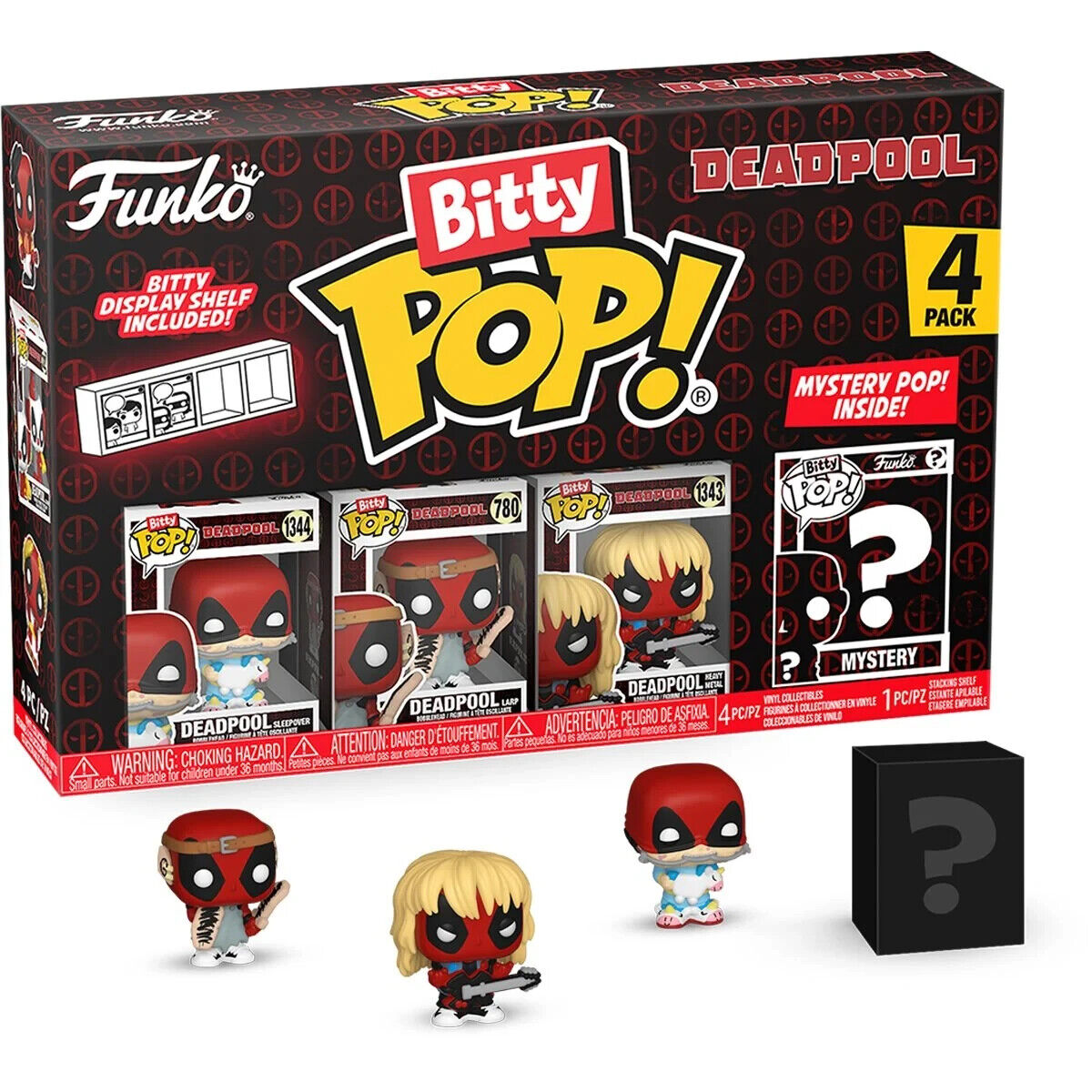 Funko Pop Bitty  Deadpool Sleepover 4-Pack