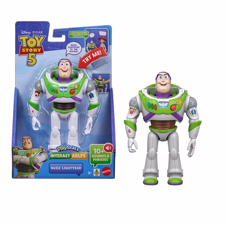 Disney and Pixar Toy Story 5 Interactables Buzz LIghtyear 7 Inch Movie Phrases & Cross Talk