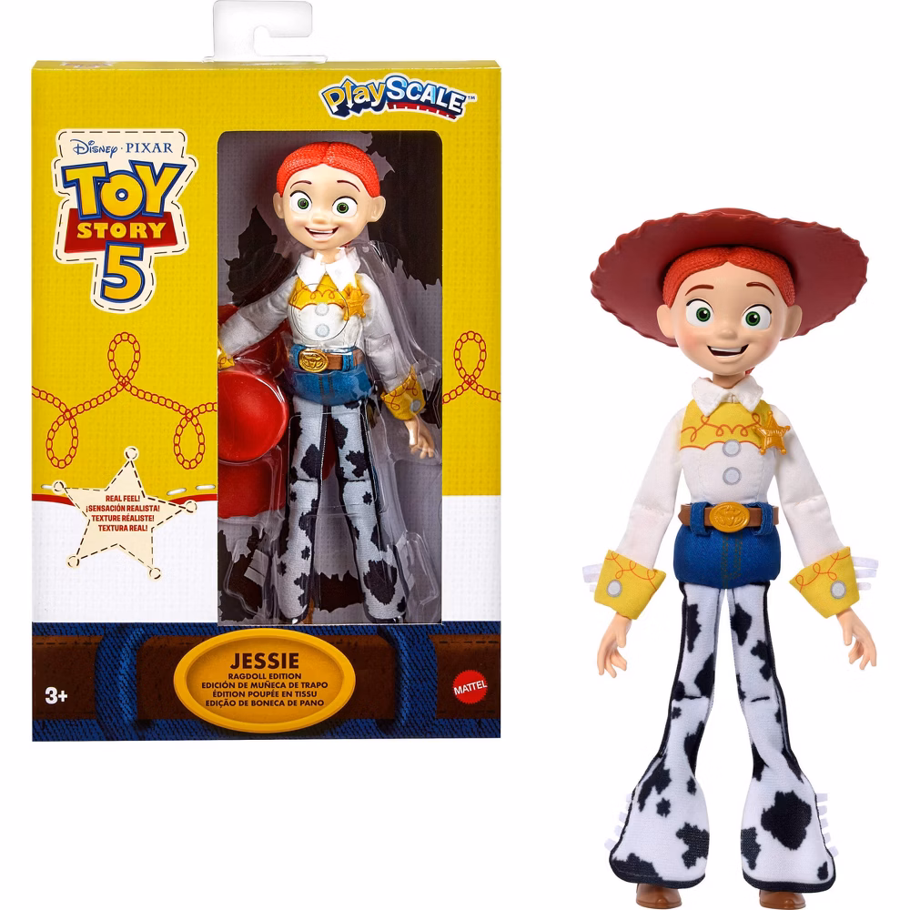 Disney and Pixar Toy Story 5 Jessie Ragdoll Edition Figure, 7" Playscale Movie Accurate