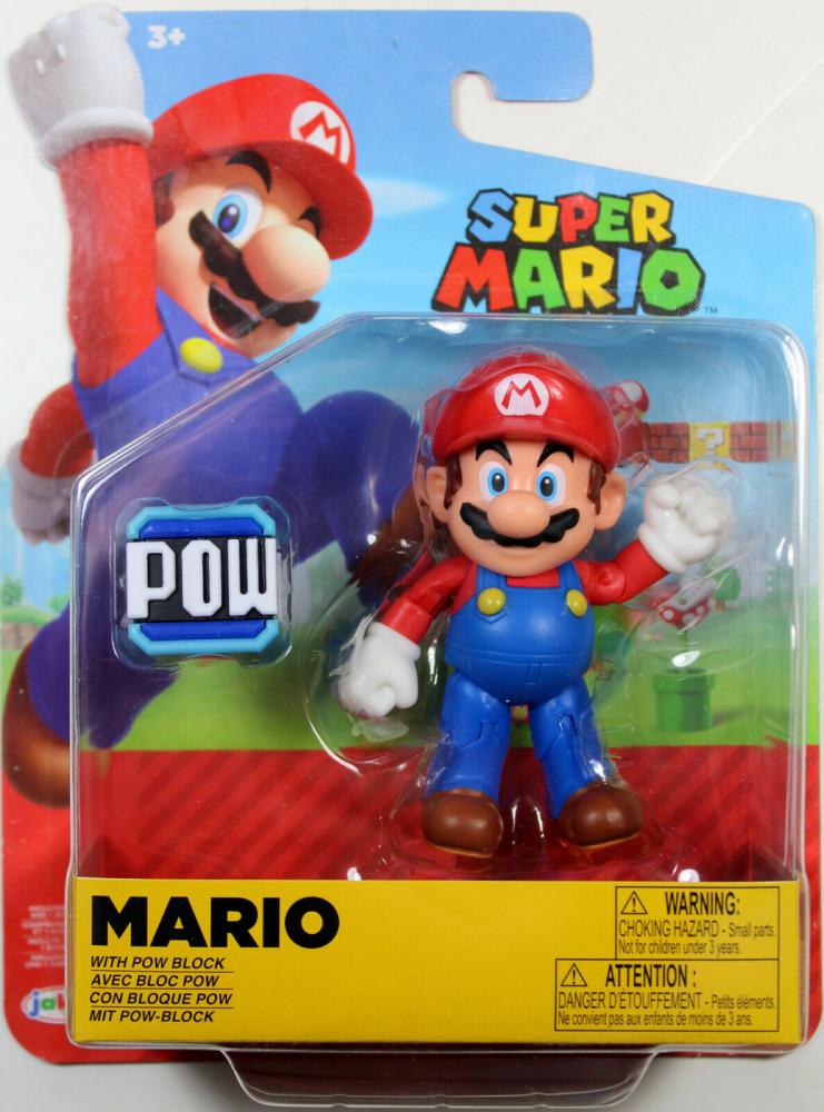 Mario with POW Block 10 cm Figure