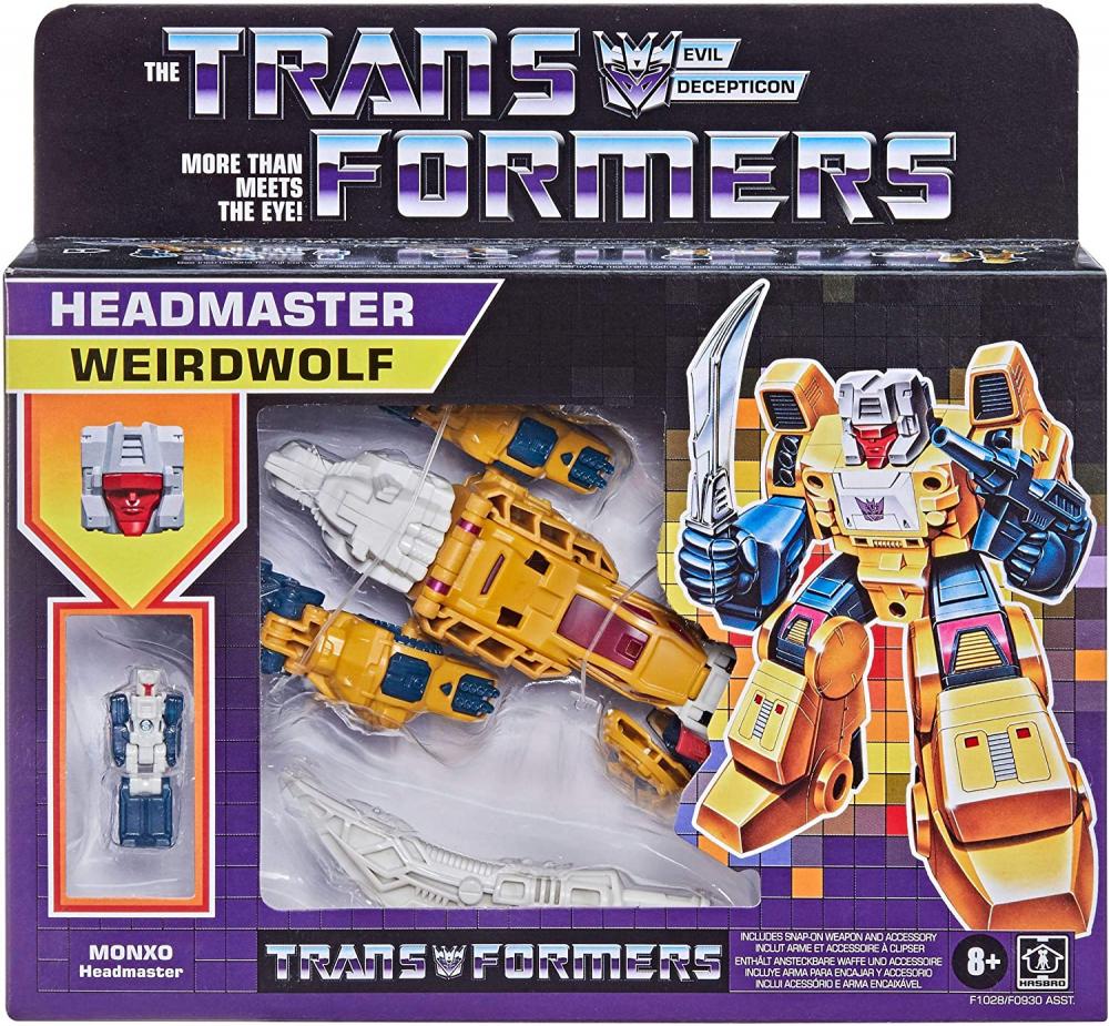 Transformers Retro Decepticon Headmaster Weirdwolf Monxo
