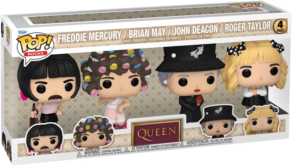 Funko Pop Queen I Want to Break Free 4-Pack Freddie Mercury