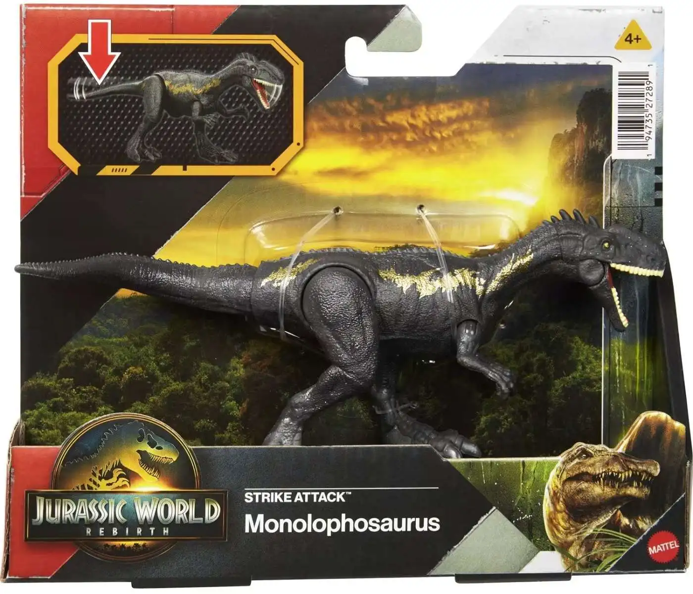 Jurassic World Rebirth Strike Attack Monolophosaurus