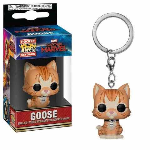 LLAVERO Marvel Captain Marvel Goose the Cat Pocket Pop! 