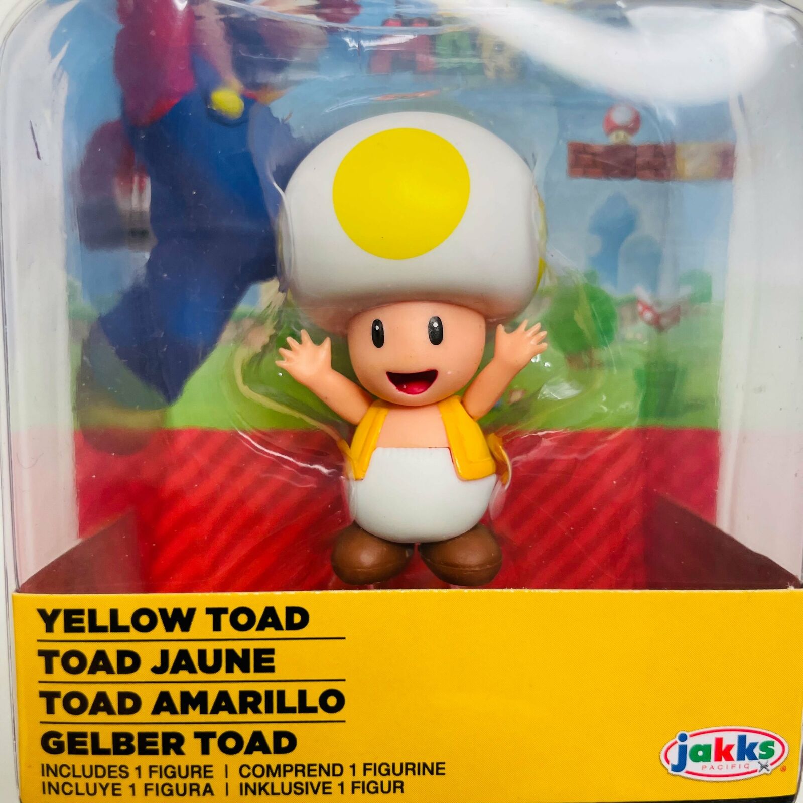 Word Of Nintendo Super Mario Yellow Toad 7cm Jakks Pacific