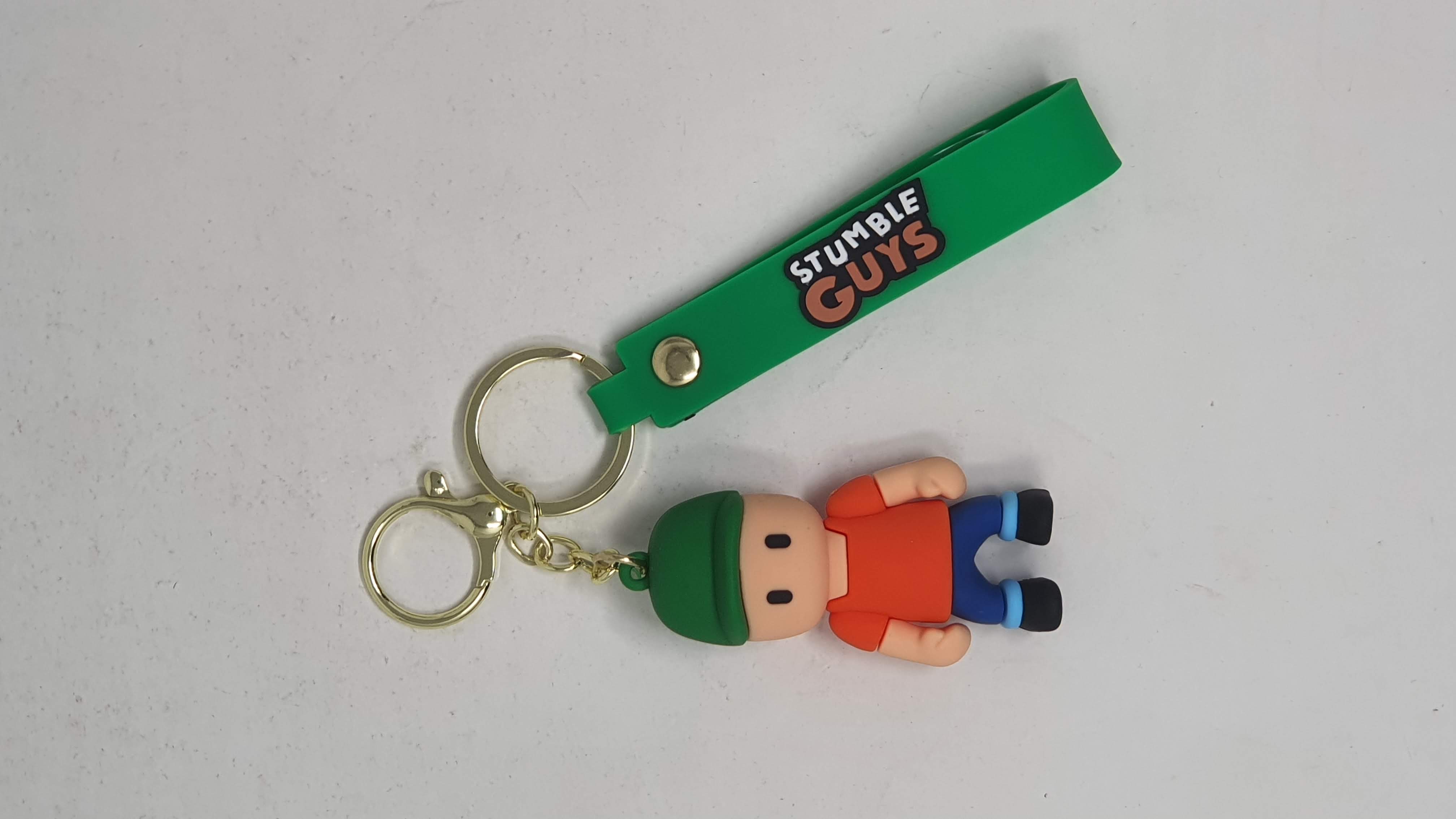 Llavero Goma Stumble Guys Gorro Verde
