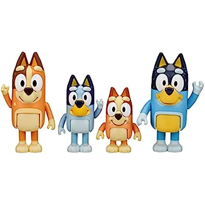 Bluey and Friends Pack 4 Figuras Original