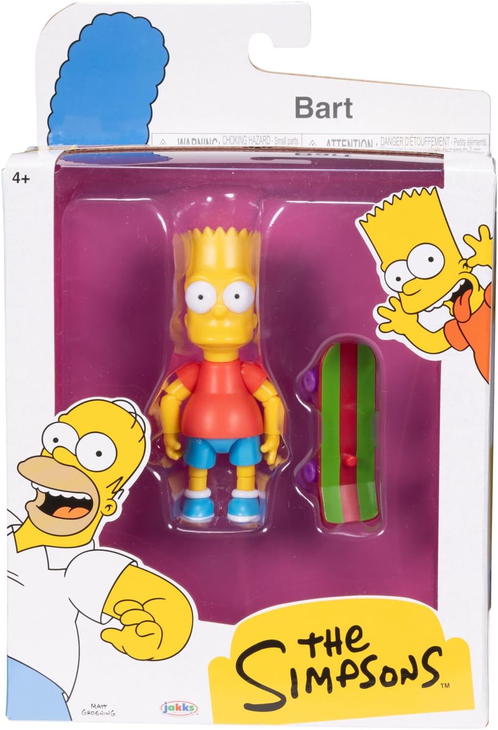 Simpsons Bart Patineta Jakks Pacific Articulado