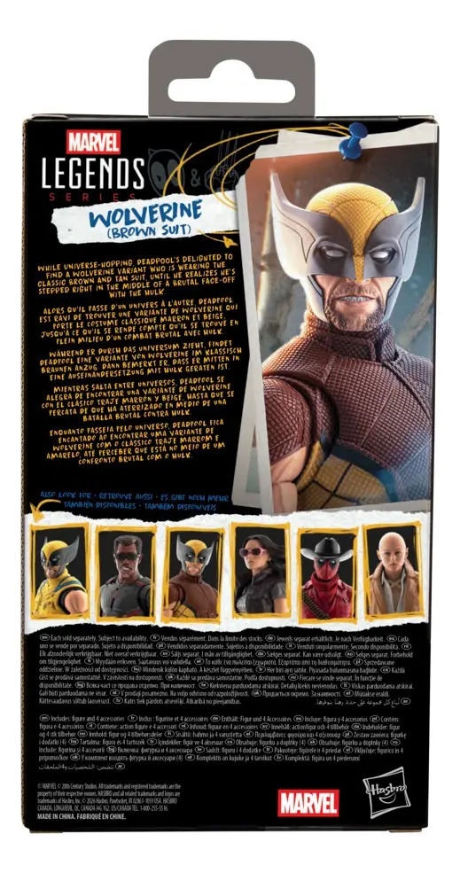 Figura Acción Marvel Legends Series Wolverine (brown Suit)