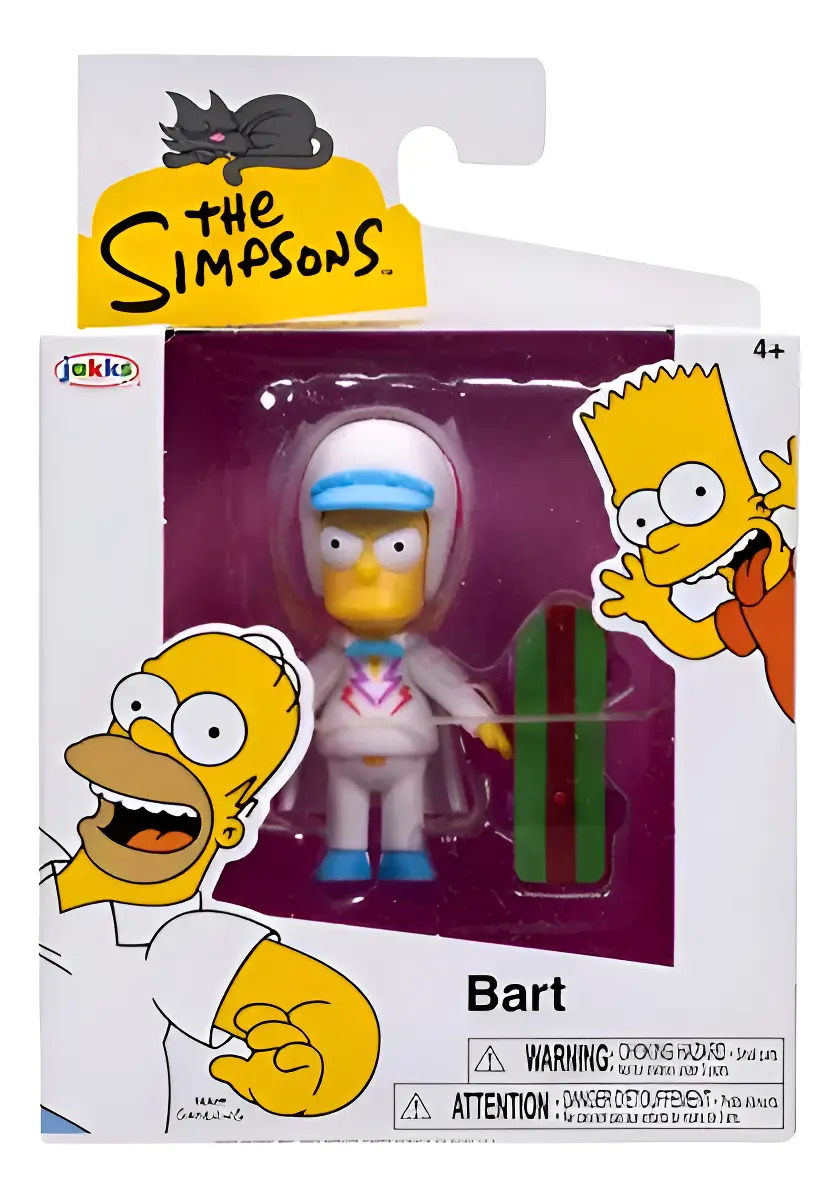 Figura De Acción 6 Cm Bart Simpson + Patineta -jakks Pacific