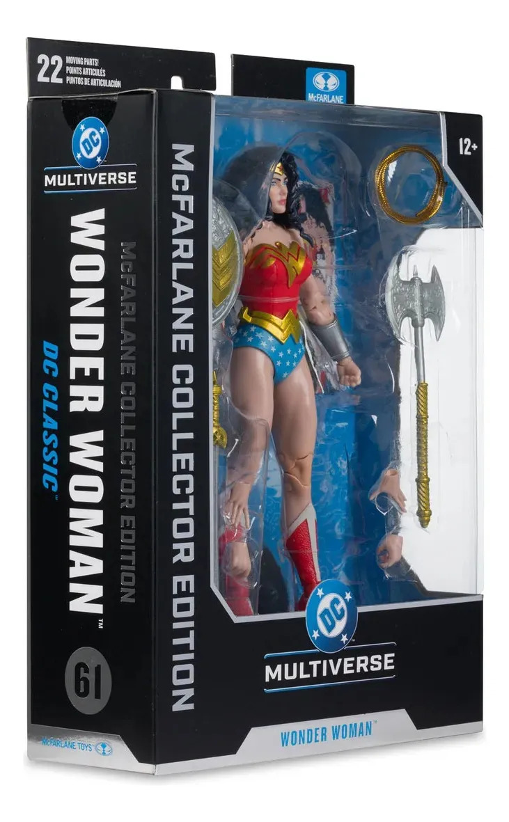 Figura de acción Wonder Woman 80S 7 Pulgadas de Mc Farlane 7 pulgadas