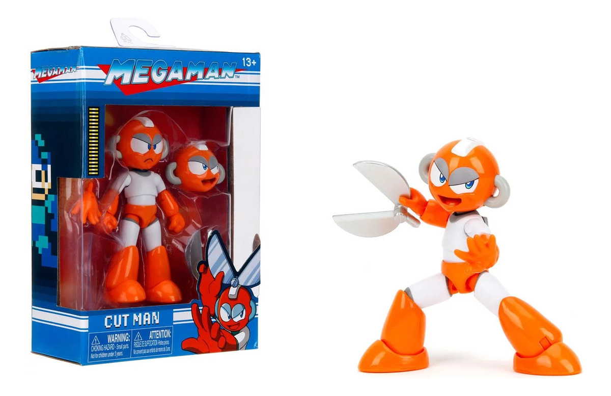 Figura De Colección Megaman Clasico Cut Man Articulada