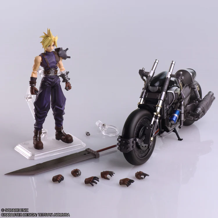 Final Fantasy VII Cloud Strife & Hardy-Daytona Bring Arts Action Figure Set