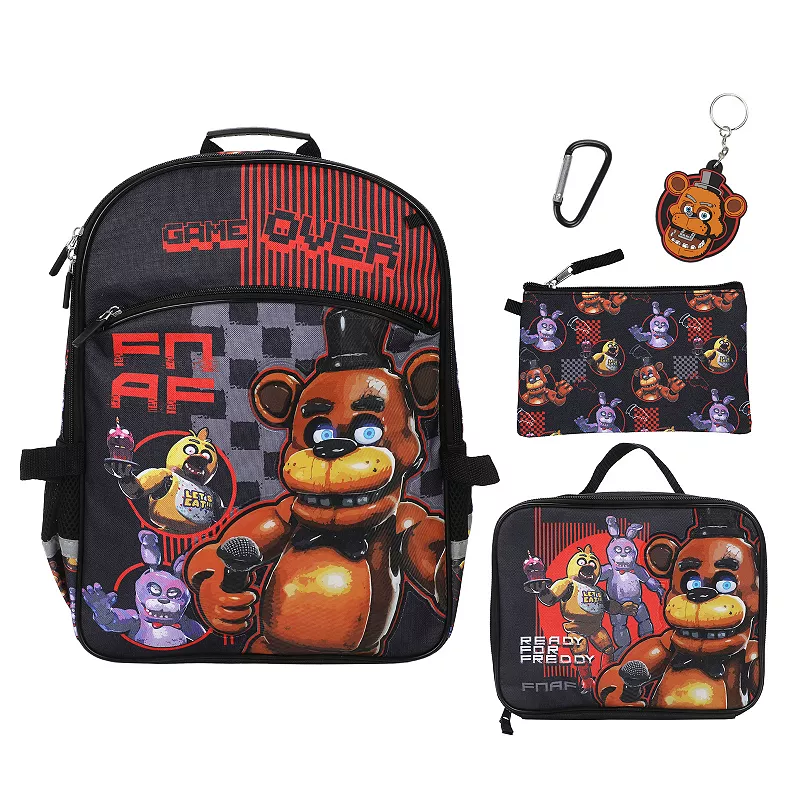 Five Nights at Freddys Backpack 5-Piece Set