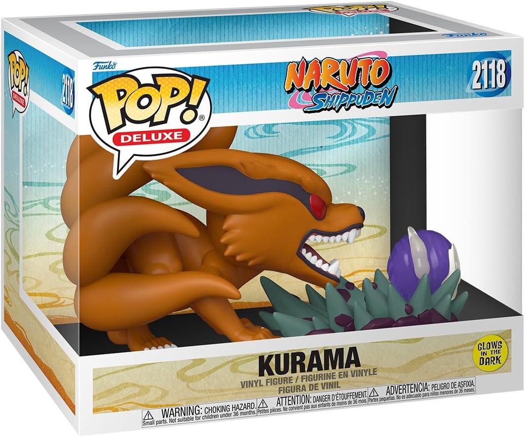 Naruto: Shippuden Kurama Glow-in-the-Dark Deluxe Funko Pop! Vinyl Figure #2118