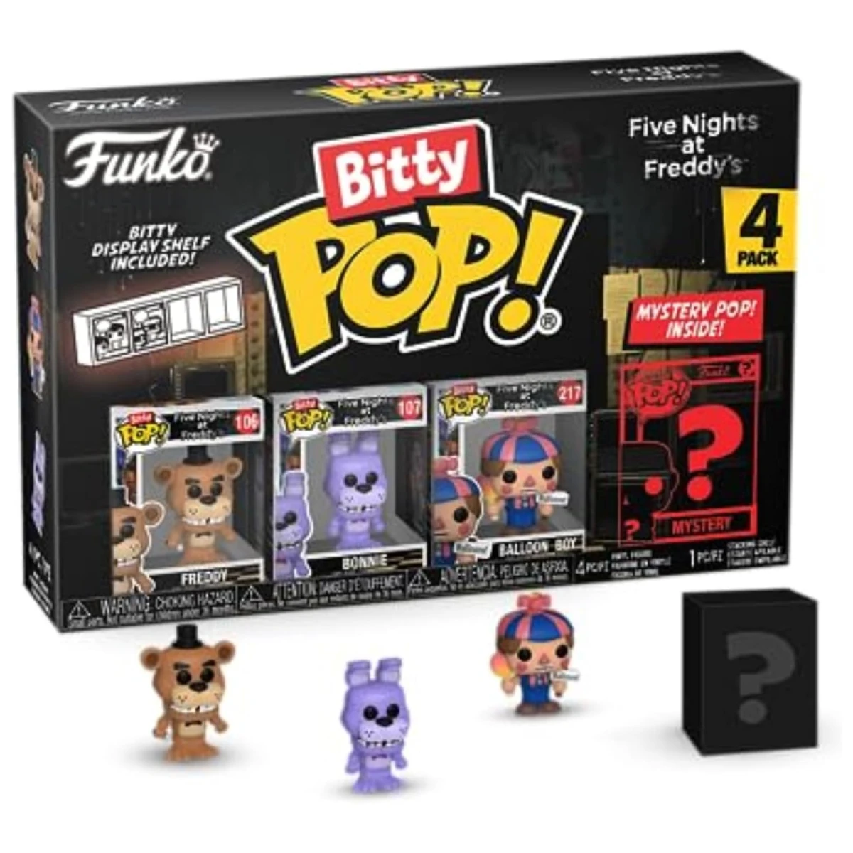 Funko Bitty Pop Five Night Mini 4-Pack Freddy Bonnie Ballon Boy